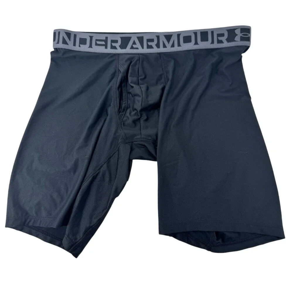 Under Armour Men's Dark Gray / Black Boxer‎ Briefs